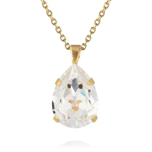 Caroline Svedbom - Halsband Classic Drop Guld Crystal