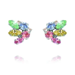 Caroline Svedbom - Örhängen Petite Cora Rhodium Pastel Combo