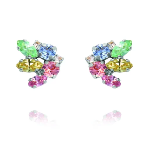 Caroline Svedbom - Örhängen Petite Cora Rhodium Pastel Combo