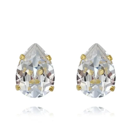 Caroline Svedbom - Örhängen Mini Drop Studs Guld Crystal