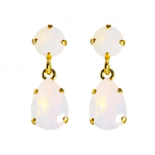 Caroline Svedbom - Örhängen Mini Drop Guld Rose Water Opal