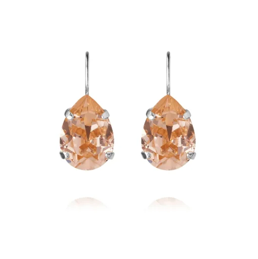 Caroline Svedbom - Örhängen Claps Mini Rhodium Light Peach
