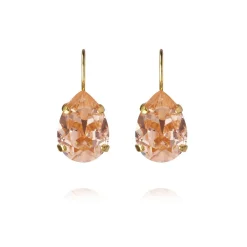Caroline Svedbom - Örhängen Claps Mini Drop Guld Light Peach