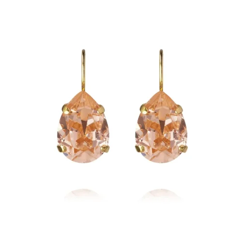 Caroline Svedbom - Örhängen Claps Mini Drop Guld Light Peach