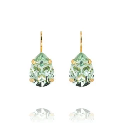 Caroline Svedbom - Örhängen Claps Mini Drop Guld Chrysolite
