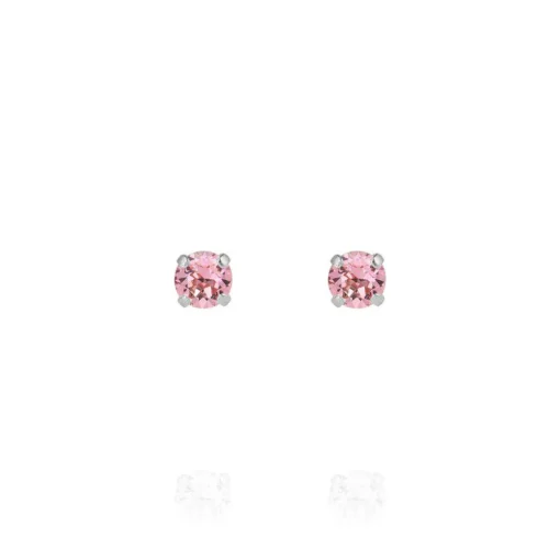 Caroline Svedbom - Örhängen Mini Stud Rhodium Light Rose