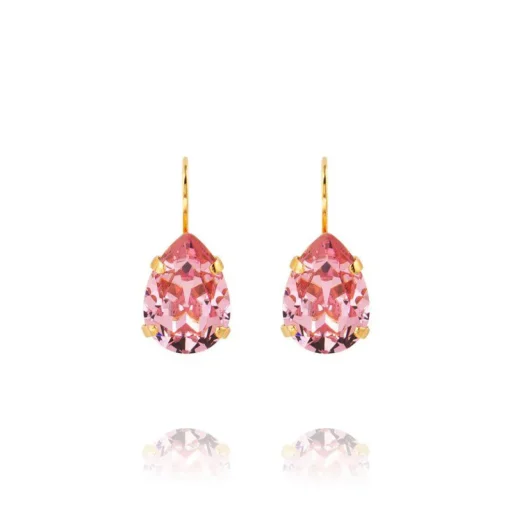 Caroline Svedbom - Örhängen Claps Mini Drop Guld Light Rose