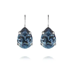 Caroline Svedbom - Örhängen Claps Mini Drop Rhodium Denim Blue