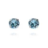 Caroline Svedbom - Örhängen Classic Stud Rhodium Aquamarine