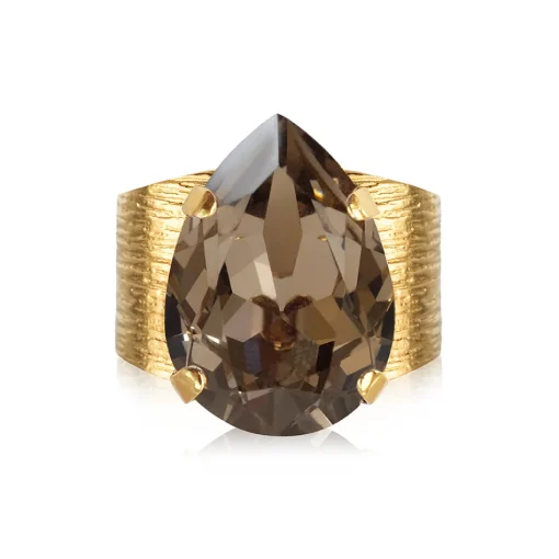 Caroline Svedbom - Ring Classic Drop Guld Greige