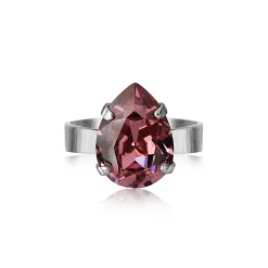 Caroline Svedbom - Ring Mini Drop Rhodium Iris