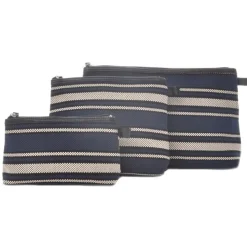 Ceannis - Väska Cosmetic Blue Stripe