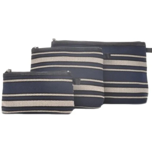 Ceannis - Väska Cosmetic Blue Stripe