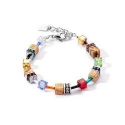 Coeur De Lion - Armband Geocube Precious Brun