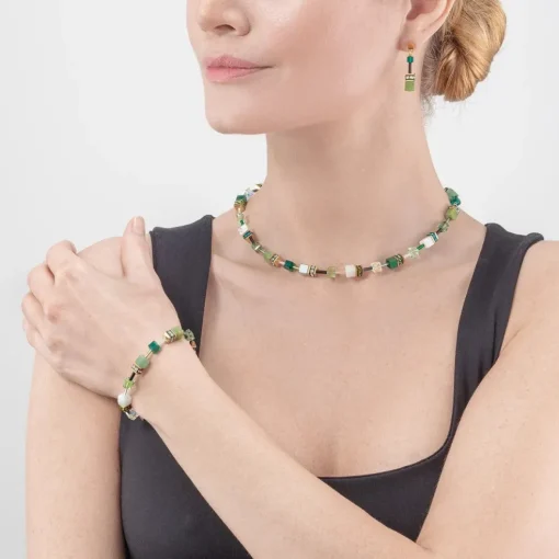 Coeur De Lion - Armband Geocube Precious Grön