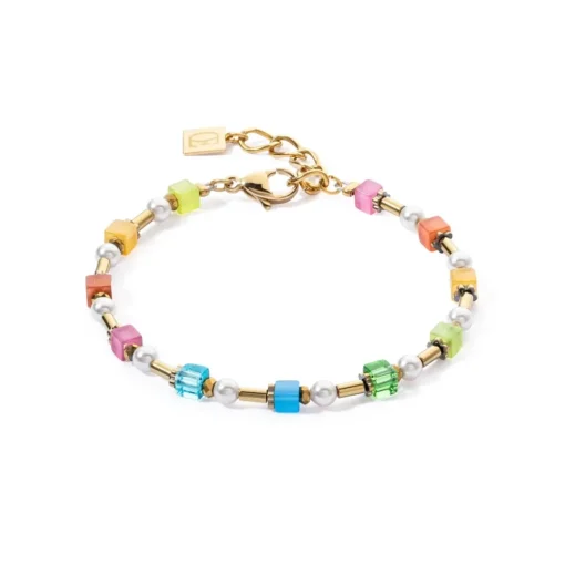 Coeur De Lion - Armband Mix Mini Cubes Pearl Rainbow