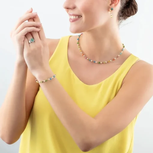 Coeur De Lion - Armband Mix Mini Cubes Pearl Rainbow