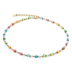 Coeur De Lion - Halsband Mix Mini Cubes Pearl Rainbow