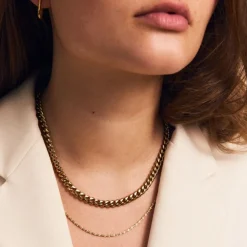 Edblad - Halsband Curb Chain Guld