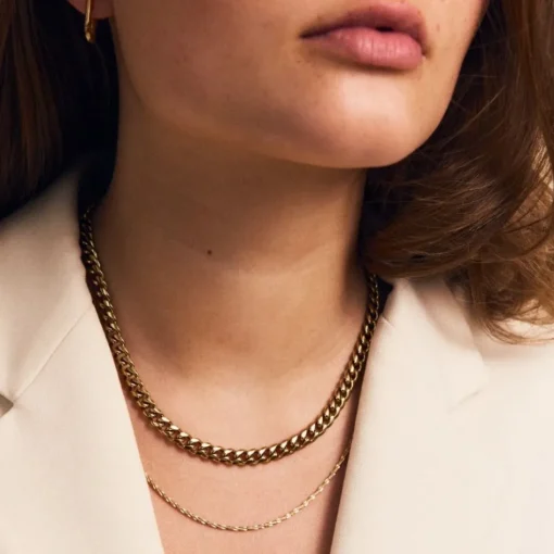Edblad - Halsband Curb Chain Guld