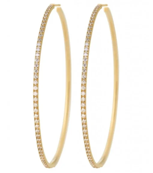Edblad - Örhängen Glow Creoles Mini XL Guld