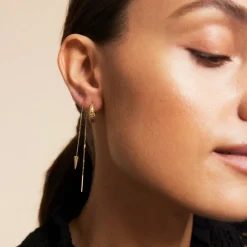 Edblad - Örhängen Peak Chain Guld