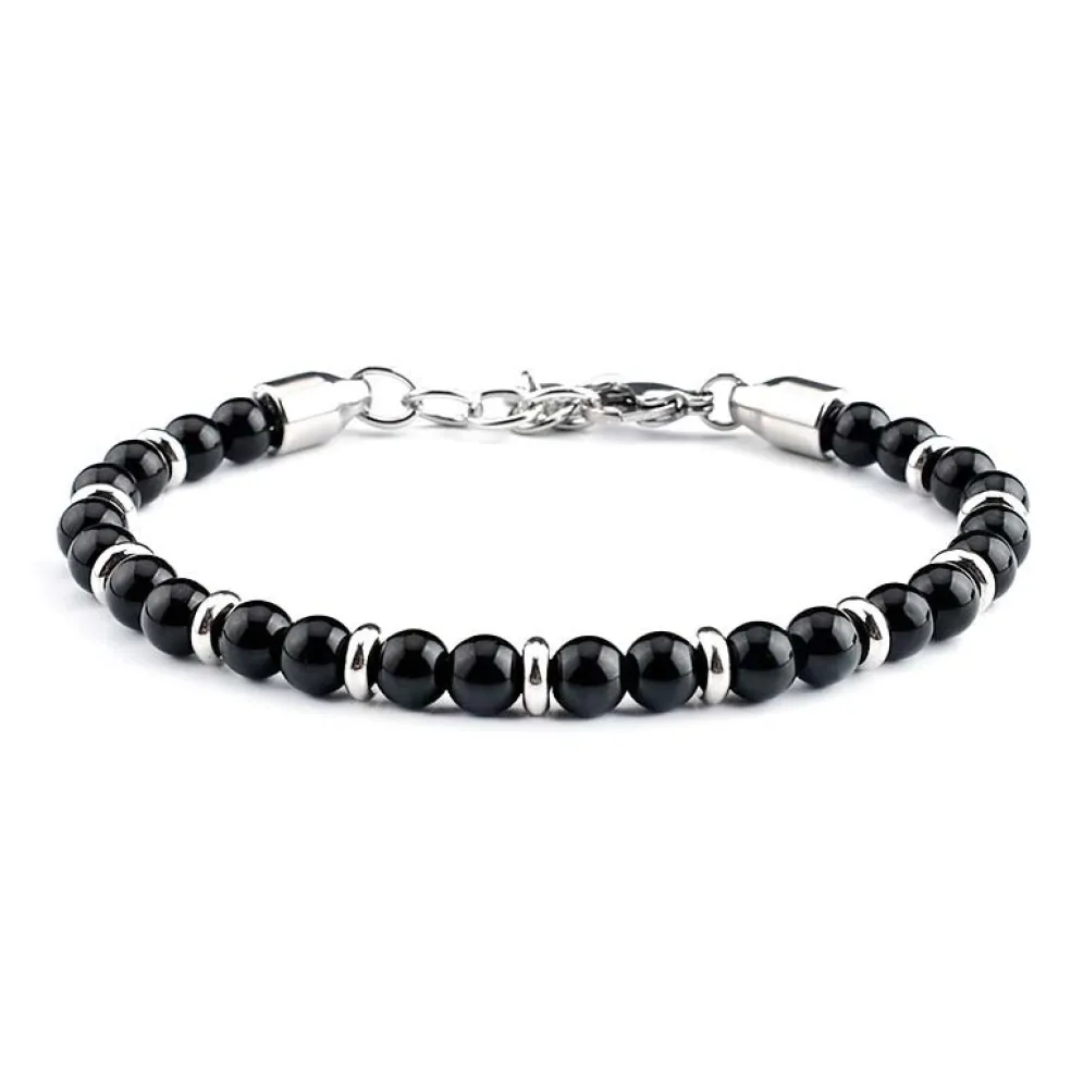 Eron - Armband Anders 0,6 Svart Blank