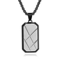 Eron - Halsband Dogtag Lines
