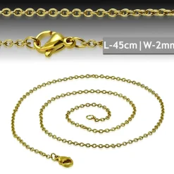Eron - Halsband Kors Gabriel Guld