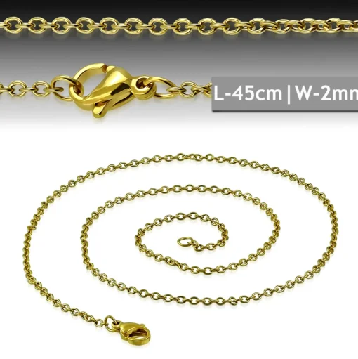 Eron - Halsband Kors Gabriel Guld