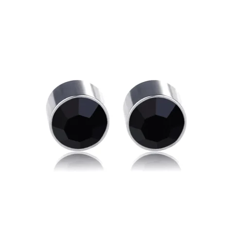 Eron - Örhänge Magnetic Bezel Svart