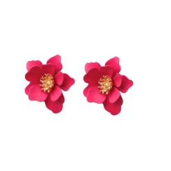 Fashion - Örhängen Blomma Cerise