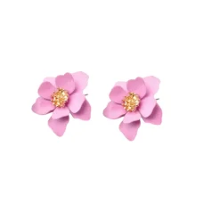 Fashion - Örhängen Blomma Rosa
