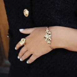 Ioaku - Armband La Fleur Multi Cuff Silver