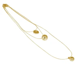 Ioaku - Halsband Globe Multi Guld