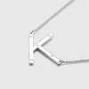 Ioaku - Halsband Identity Bokstav K Stål