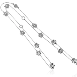 Ioaku - Halsband La Fleur Iconic Silver