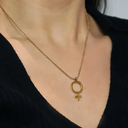 Ioaku - Halsband Sign Kvinna Mini Guld