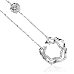 Ioaku - Halsband Winter Flower Silver
