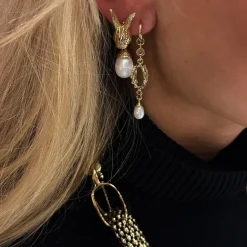 Ioaku - Örhängen Chic Pearl Silver