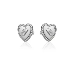 Ioaku - Örhängen Heart of Mistletoe Silver