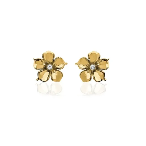 Ioaku - Örhängen La Fleur Stud Guld