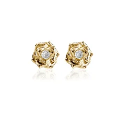 Ioaku - Örhängen Winter Flower Stud Guld
