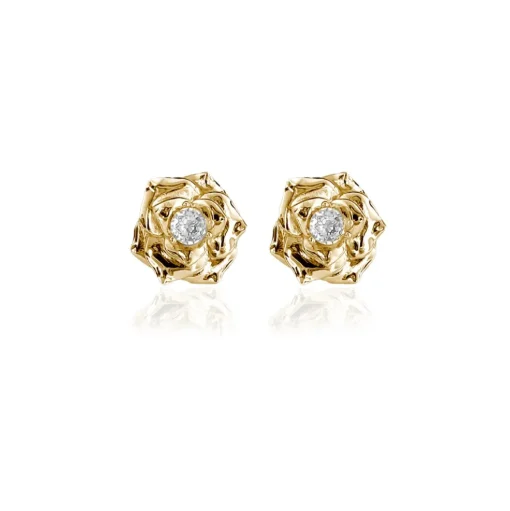 Ioaku - Örhängen Winter Flower Stud Guld