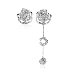 Ioaku - Örhängen Winter Flower Silver
