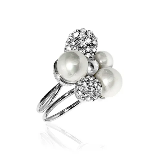 Ioaku - Ring Berry Crystal Silver