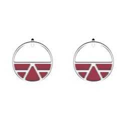 Les Georgettes - Örhängen Ring 30 Ibiza Silver