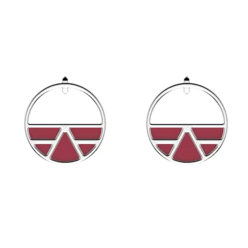 Les Georgettes - Örhängen Ring 30 Ibiza Silver