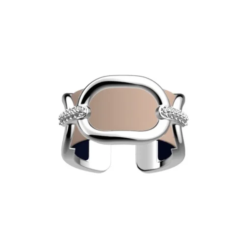 Les Georgettes - Ring 1,2 Chaine Silver CZ