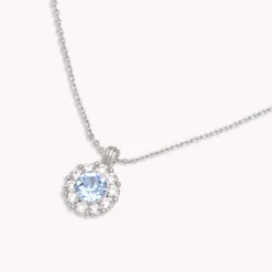 Lily and Rose - Halsband Miss Sofia Silver Light Sapphire